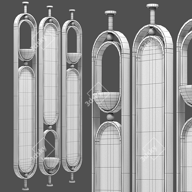 Contemporary DESMOND Mezzo Screen 3D model image 5