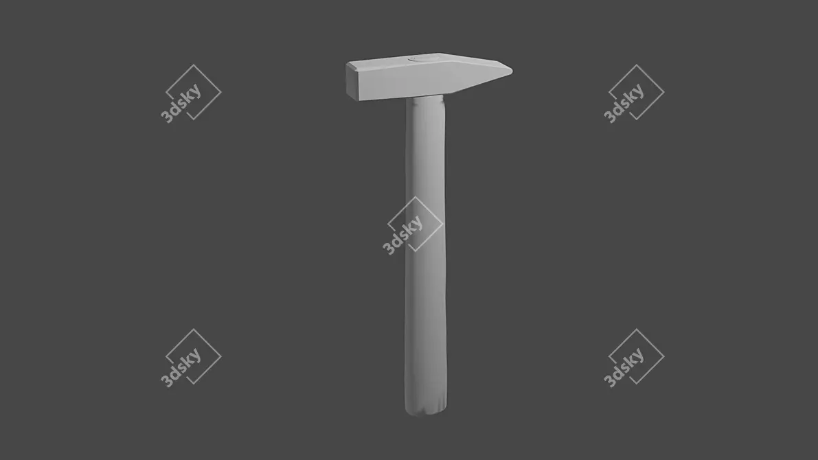 4K Hammer Model for Game Development 3D model image 2