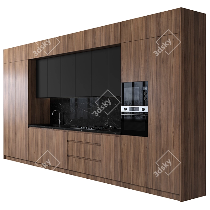 Modern Kitchen: Versatile and High-Quality 3D model image 1
