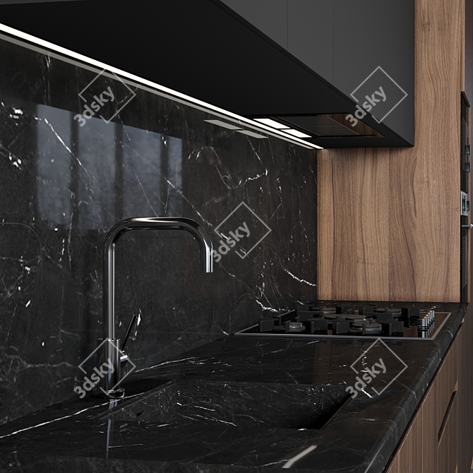 Modern Kitchen: Versatile and High-Quality 3D model image 2