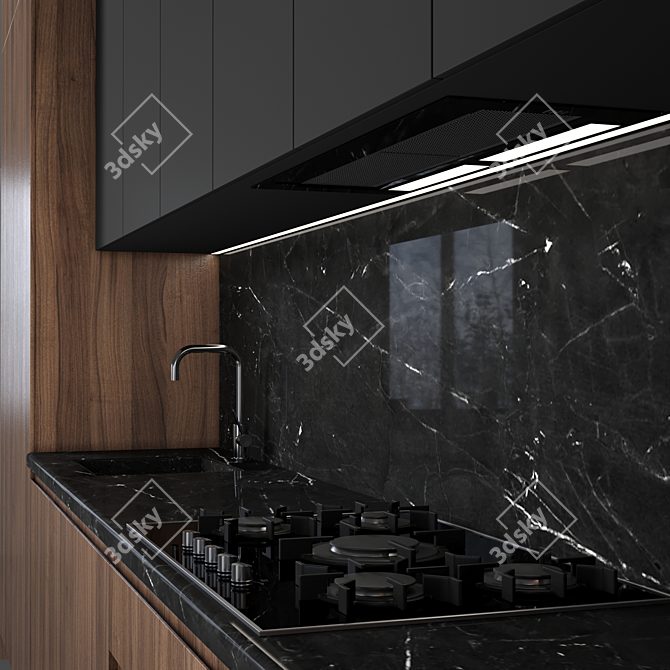 Modern Kitchen: Versatile and High-Quality 3D model image 3