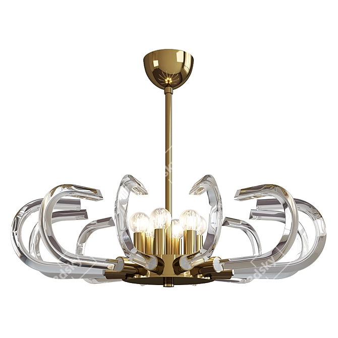 Elegant Tobia Chandelier 3D model image 1