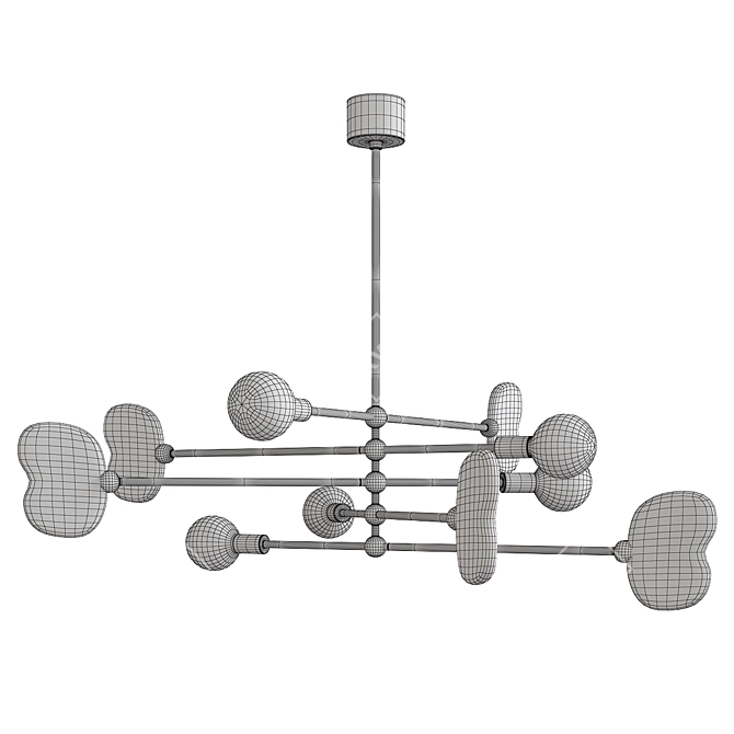 Elegant Egon Chandelier: Exquisite Illumination 3D model image 3