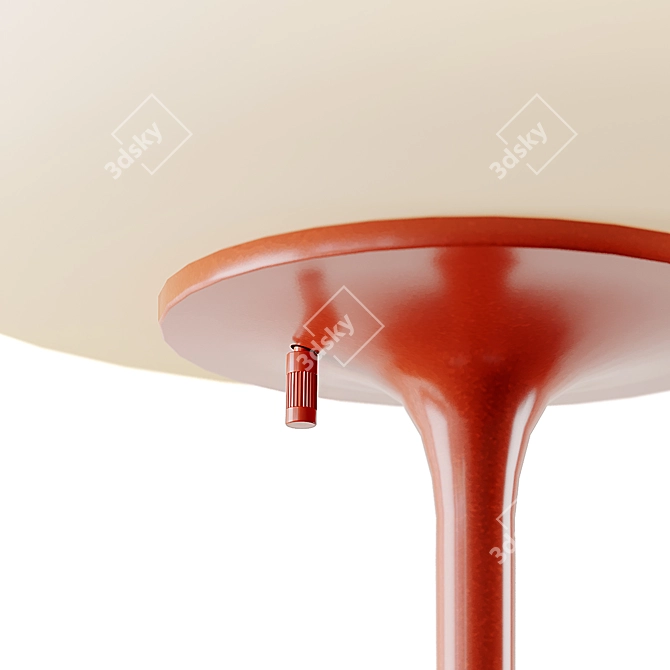 Elegant Design Line Mushroom Table Lamp 3D model image 3