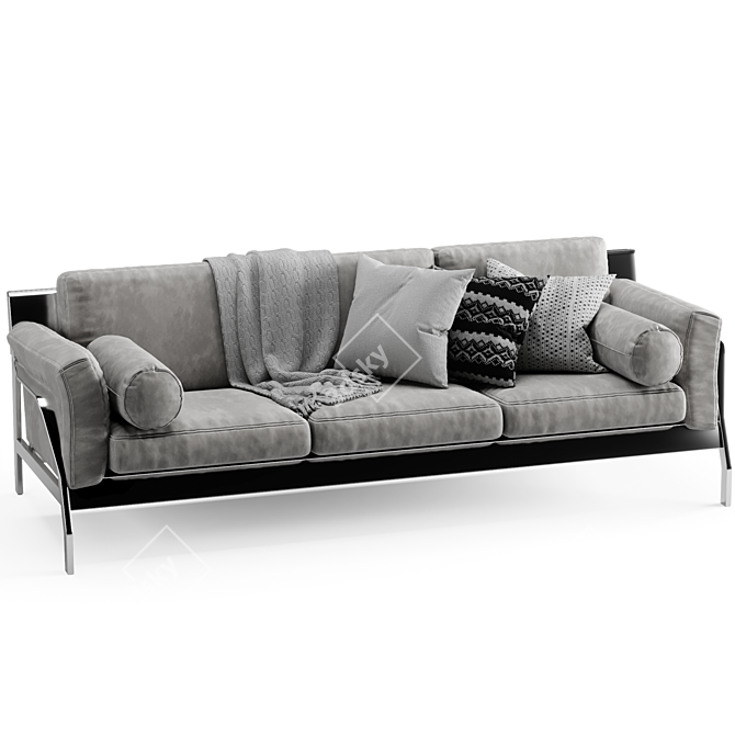 Contemporary Cassina Eloro Sofa 3D model image 3