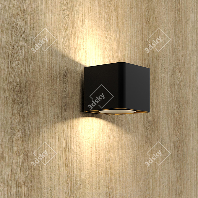 Smooth Oak Wood Planks 3D model image 2