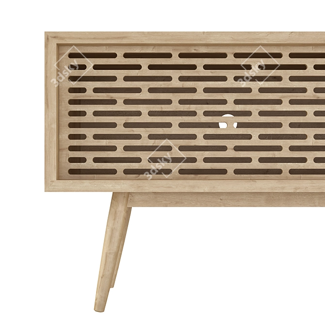 Wewood Media Console 160cm: Modern Radio Sideboard 3D model image 2