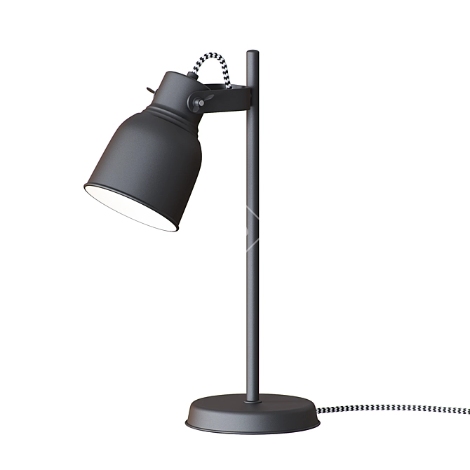 Adrian Industrial Table Lamp 3D model image 1