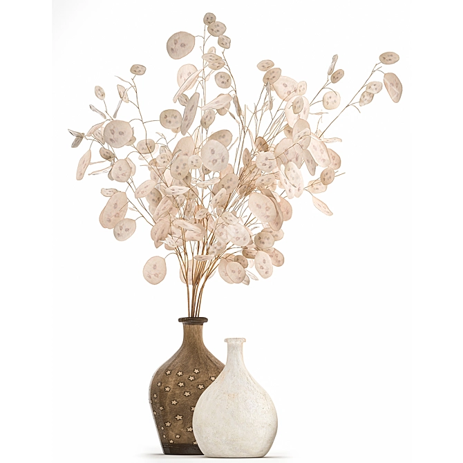 African Motif Lunaria Bouquet 3D model image 3