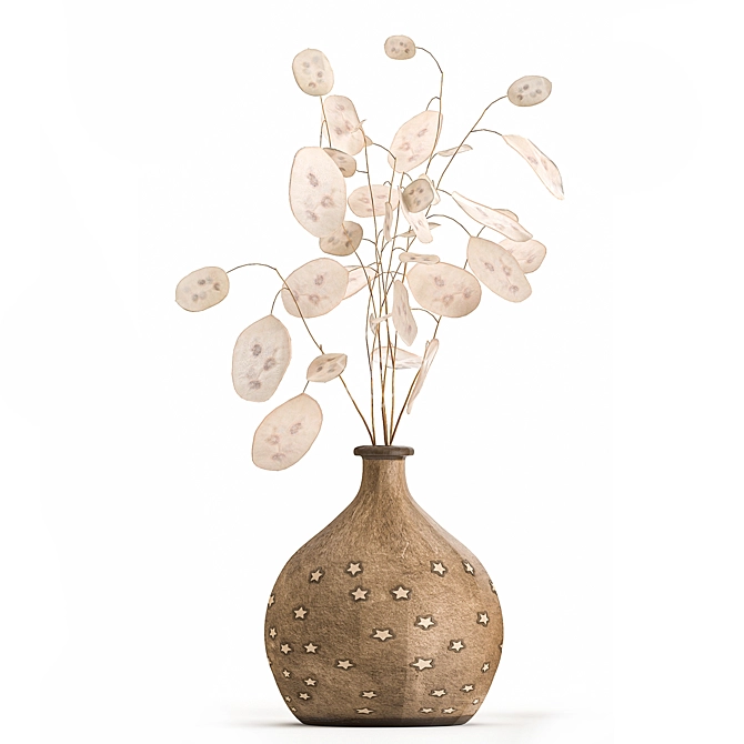 African Motif Lunaria Bouquet 3D model image 4