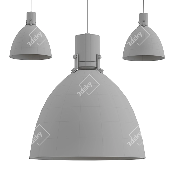 Elegant Brynne LED Pendant 3D model image 2