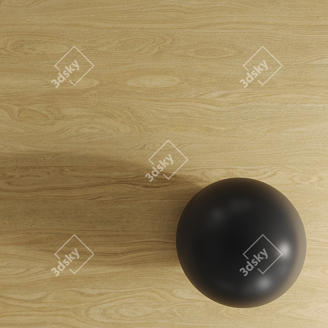 Oak Veneer | Seamless Wood Texture 3D model image 1