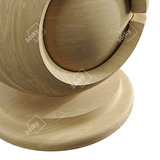 Oak Veneer | Seamless Wood Texture 3D model image 5