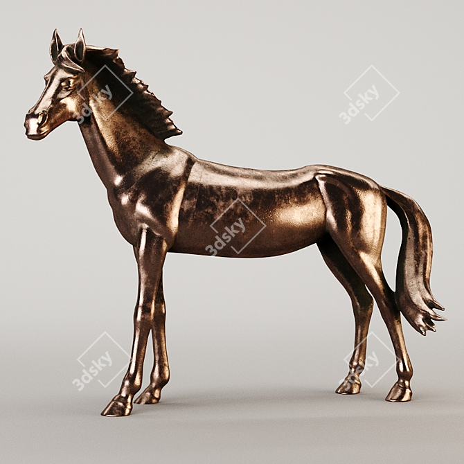Equestrian Photogrammetry Sculptures 3D model image 3