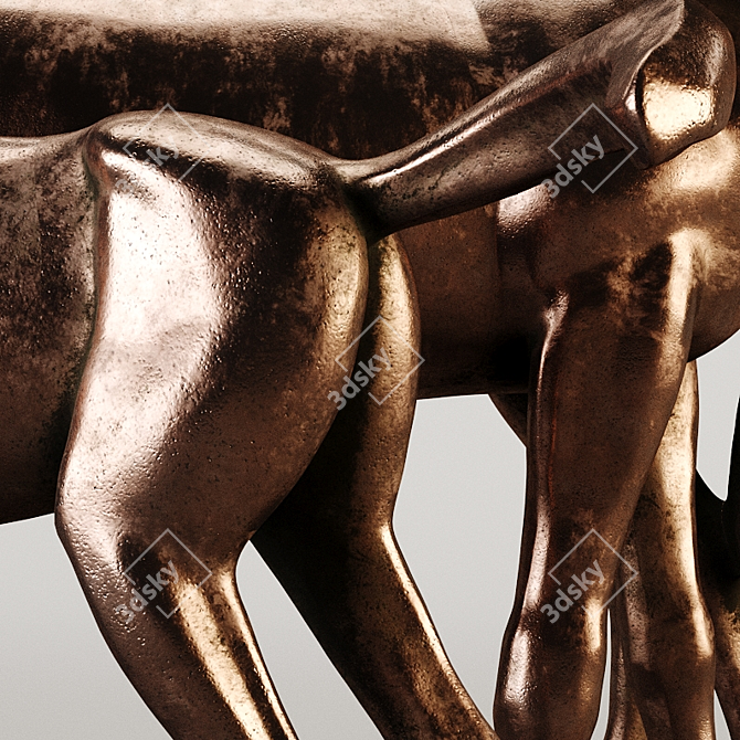 Equestrian Photogrammetry Sculptures 3D model image 6