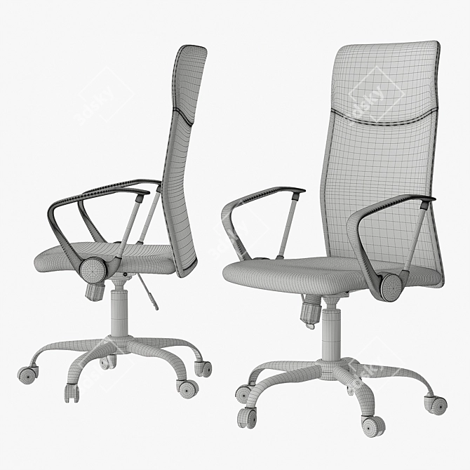 Arachno Mesh Office Chair 3D model image 4