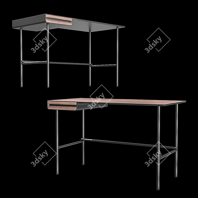 Classic Mahon Writing Desk 3D model image 3