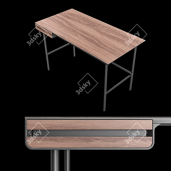 Classic Mahon Writing Desk 3D model image 4