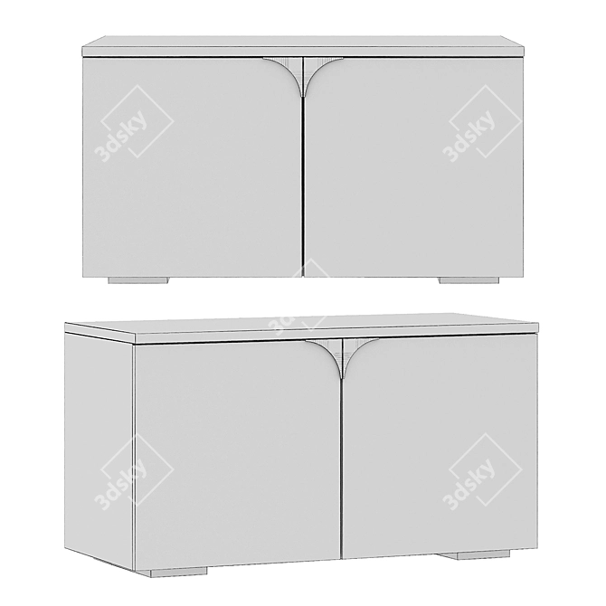 Golden Touch Classic Chest of Drawers 3D model image 2