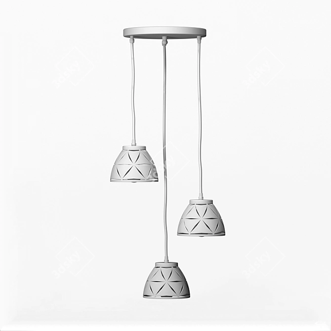 Modern LED Pendant Lamp 3D model image 8