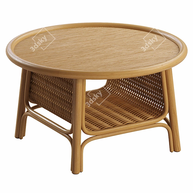 Modern CORRIDOR Low Coffee Table 3D model image 1