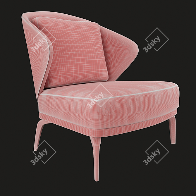 Asa Design Armchair 2015 3D model image 2