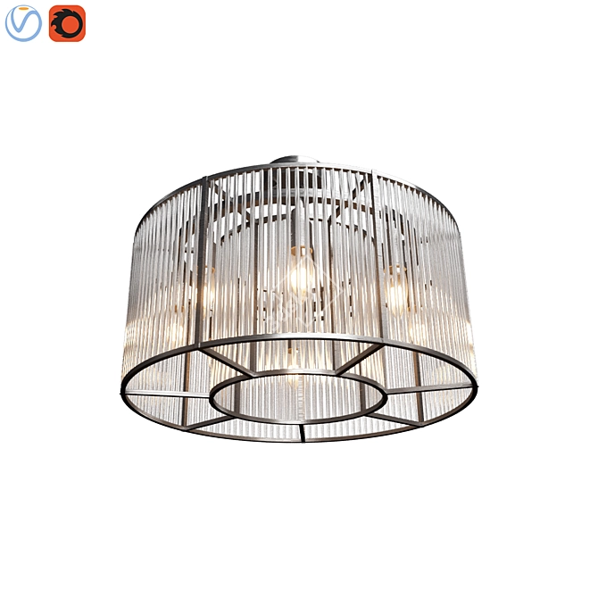 Elegant Bernardi Ceiling Lamp 3D model image 1