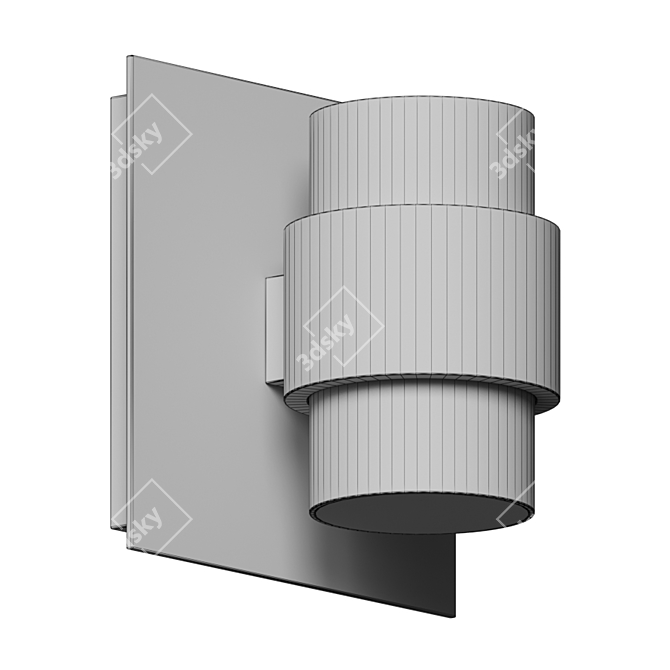 Title: Versatile LED Wall Sconce: Barrel 3D model image 4