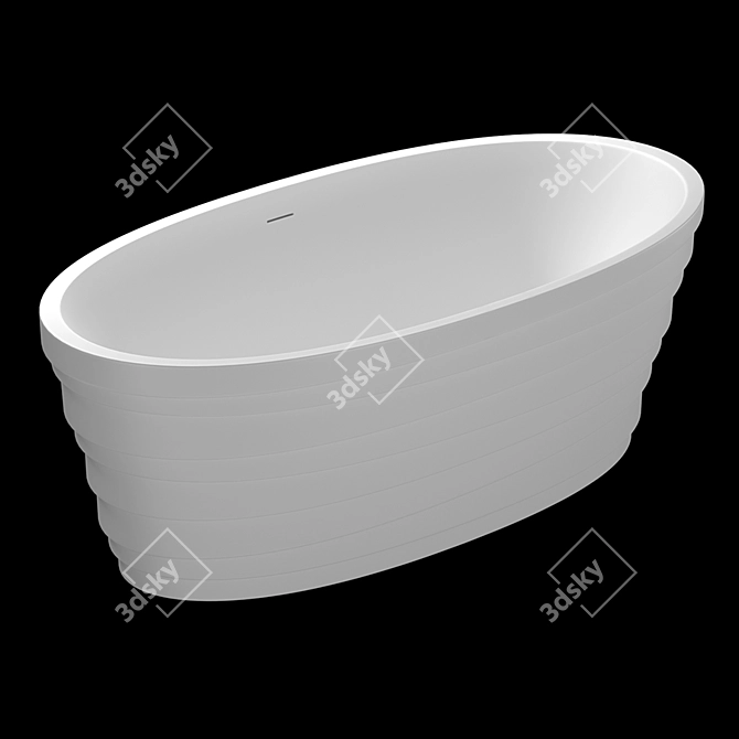 Luxury Aquatica Dune Bathtub 3D model image 2