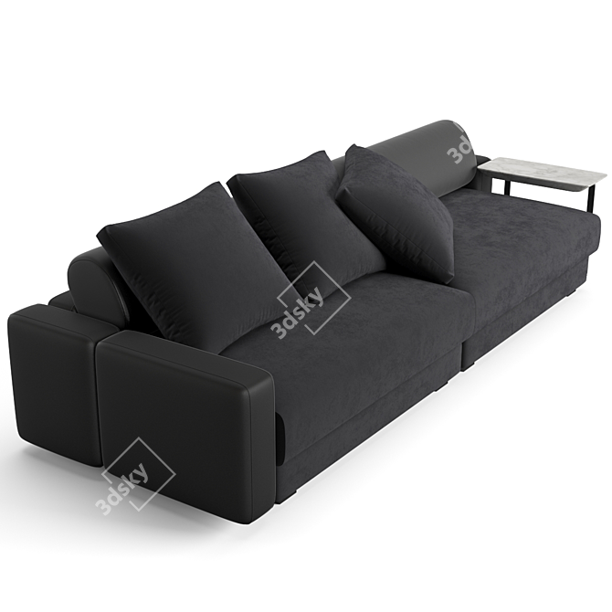 Luxurious Fendi Casa Halston Sofa 3D model image 2