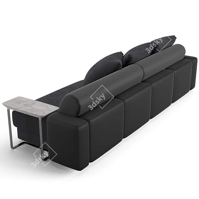 Luxurious Fendi Casa Halston Sofa 3D model image 3