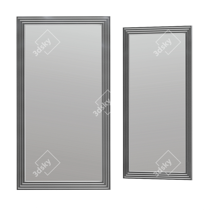 OM Artificial Stone Mirror: BWS004-1L 3D model image 1