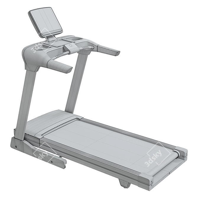 FitLogic Treadmill: Innovative Fitness Solution 3D model image 4