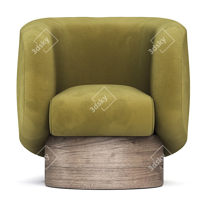 Ivy Rotunda Chair: Elegant and Luxurious 3D model image 3