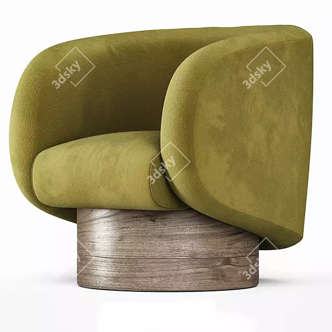 Ivy Rotunda Chair: Elegant and Luxurious 3D model image 6
