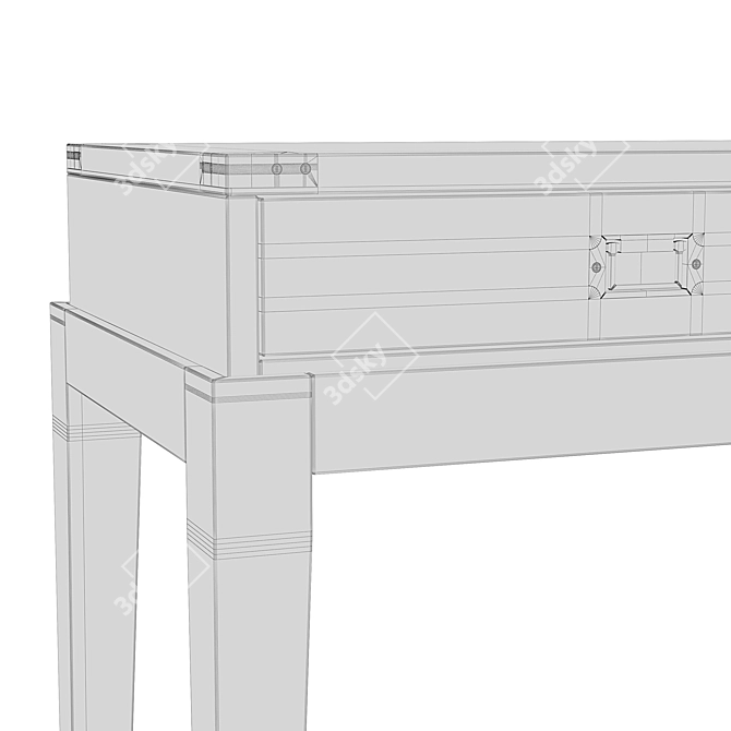 EICHHOLTZ Military Console Table 3D model image 3