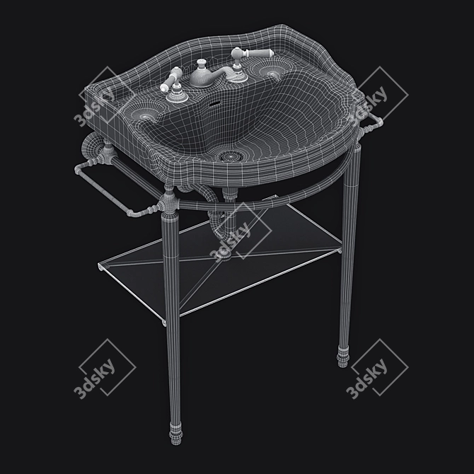 Boston Console: Classic Elegance and Quality 3D model image 5