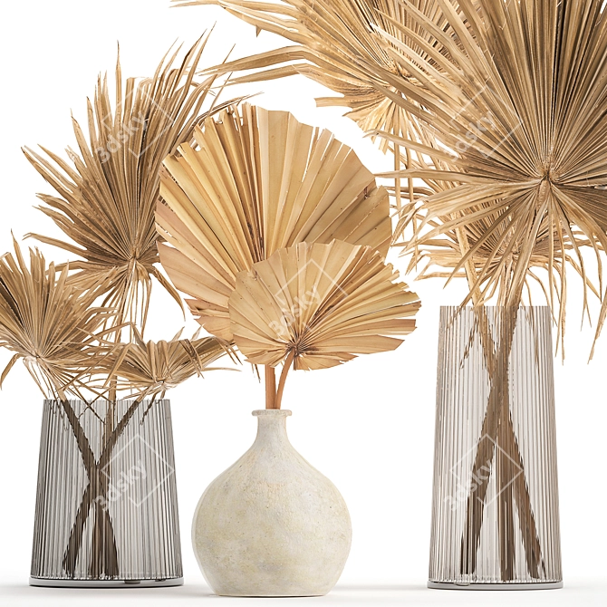 Palm Leaf Bouquet 3D model image 2