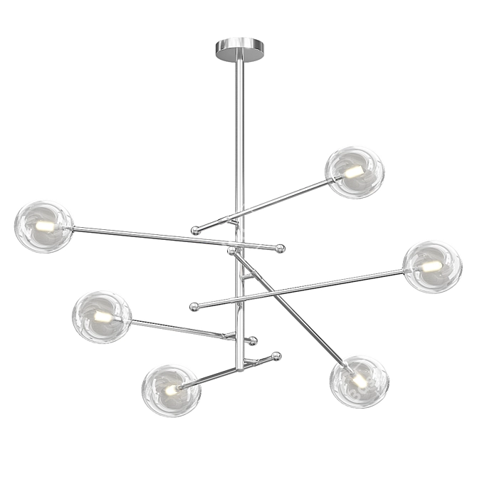 Modern LED Ceiling Chandelier: Jeta 3D model image 3