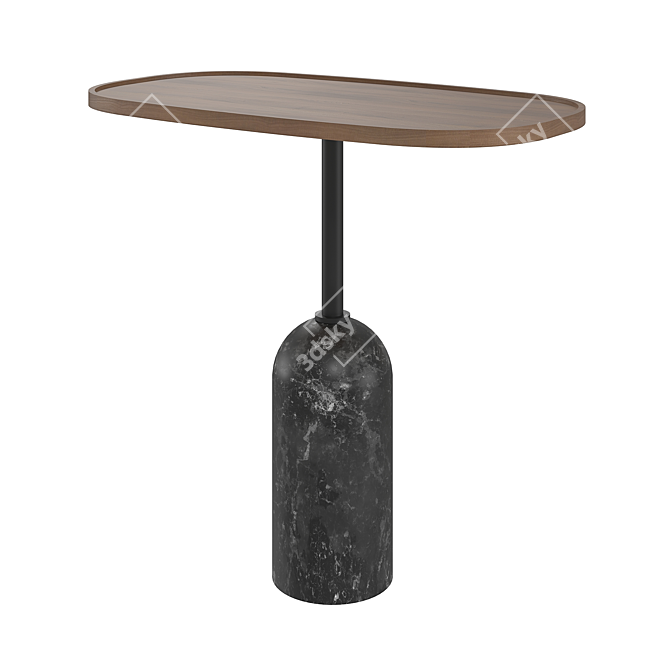 Elegant Porada EKERO Side Table 3D model image 3