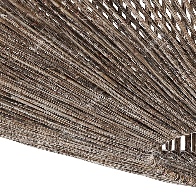 Rope Barrel Chandelier 3D model image 2