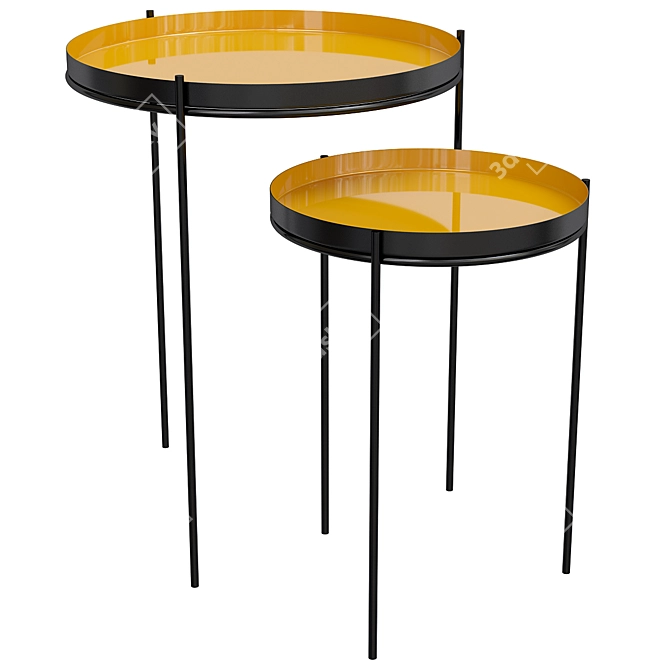 Elegant Picabea Coffee Tables 3D model image 1