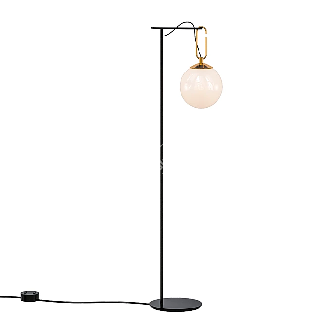 Modern Tripod Floor Lamp 3D model image 1