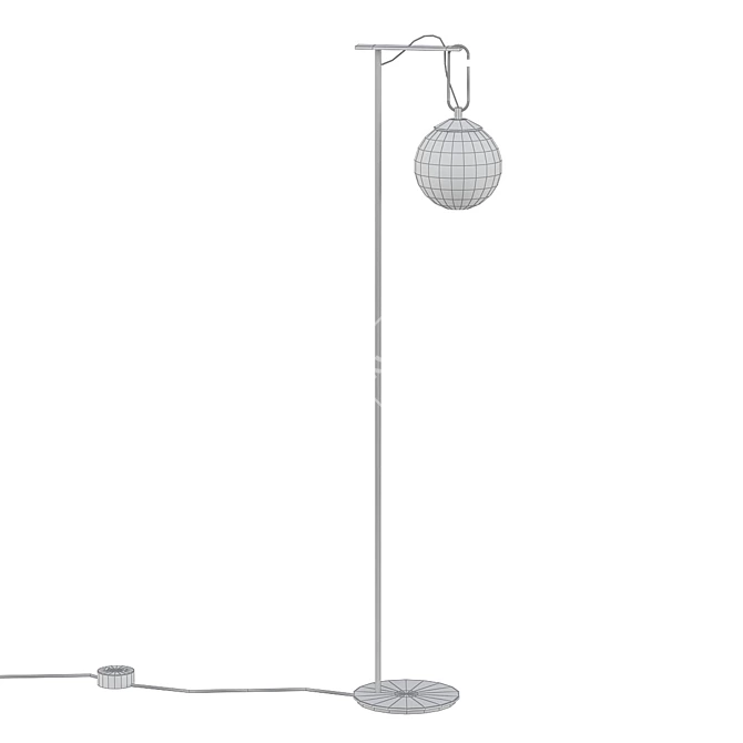 Modern Tripod Floor Lamp 3D model image 2