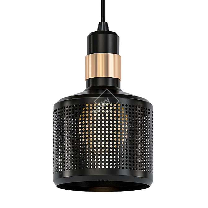 Sleek and Stylish: Riddle Pendant Lamp 3D model image 1