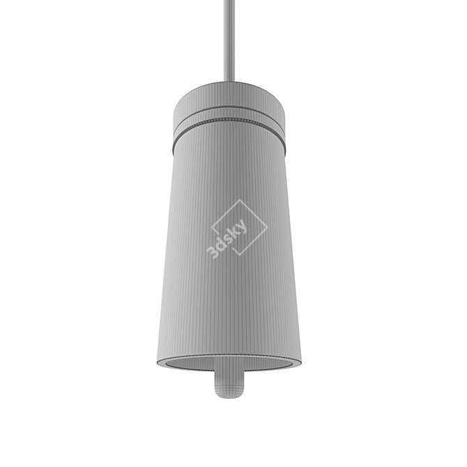 Coburg Wooden Concrete Pendant 3D model image 6