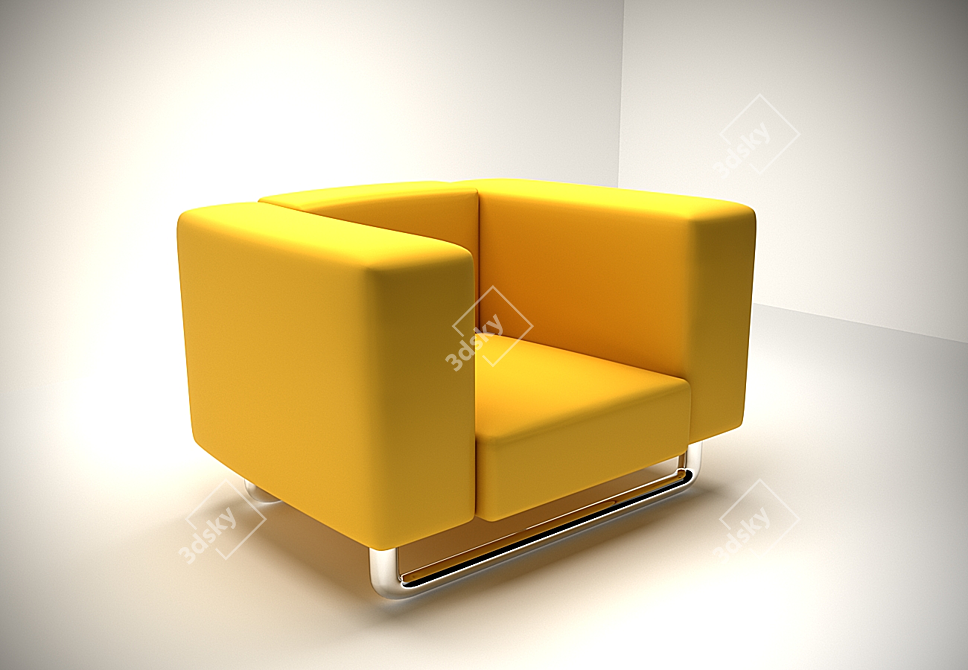 2017 MAX 3D Armchair: Comfort Redefined! 3D model image 1