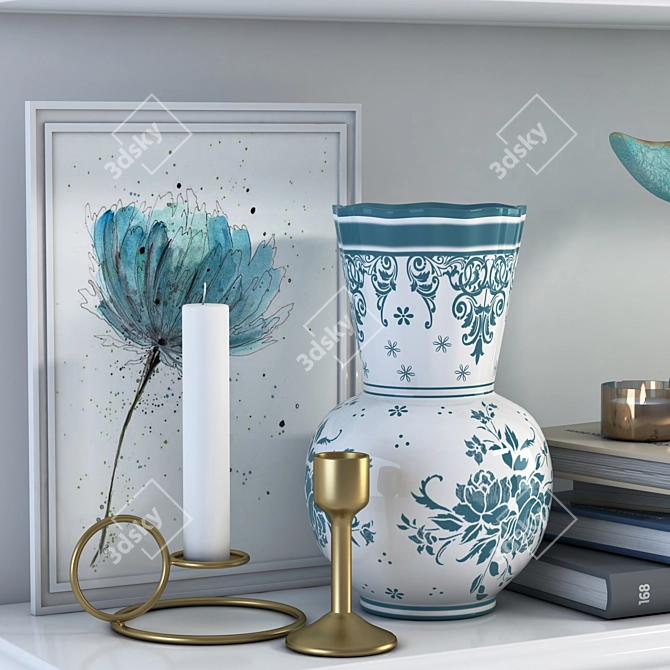 Elegant Home Décor Set 3D model image 3