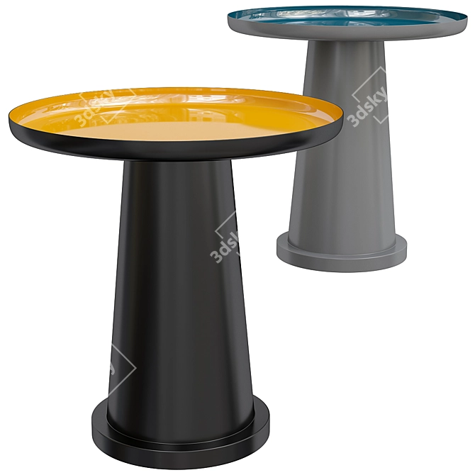 Modern Hanzi Coffee Table: Stylish and Functional 3D model image 1