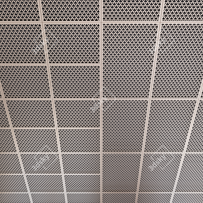 Perforated Metal Panels for Ceiling and Wall Decoration 3D model image 1